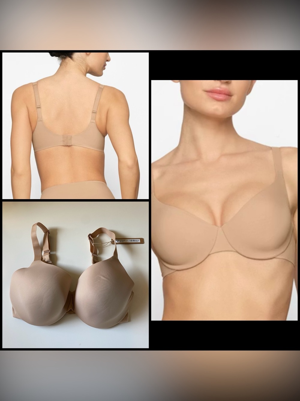 SKIMS SMOOTHING INTIMATES
FULL COVERAGE LIGHTLY LINED BRA in Clay NWT size 34DDD